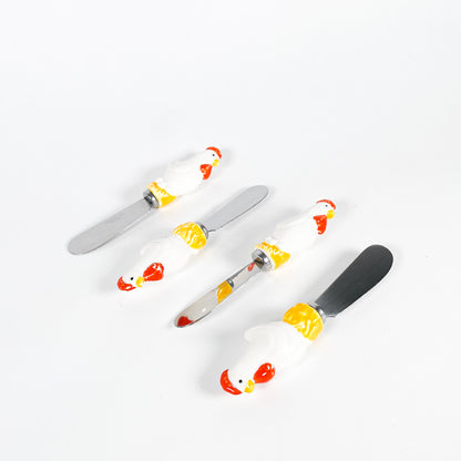 Chicken ceramic spread knives