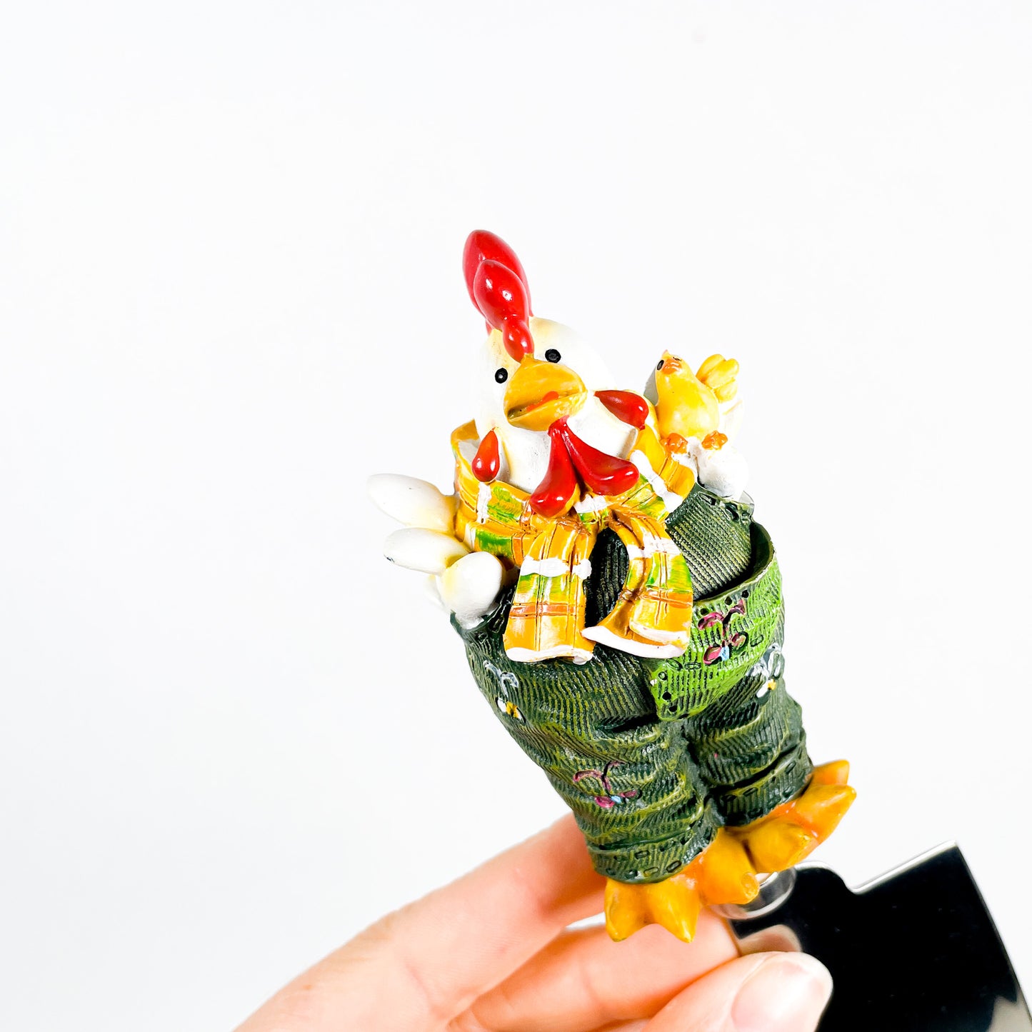 Rooster in Overalls Cheese Utensil Set