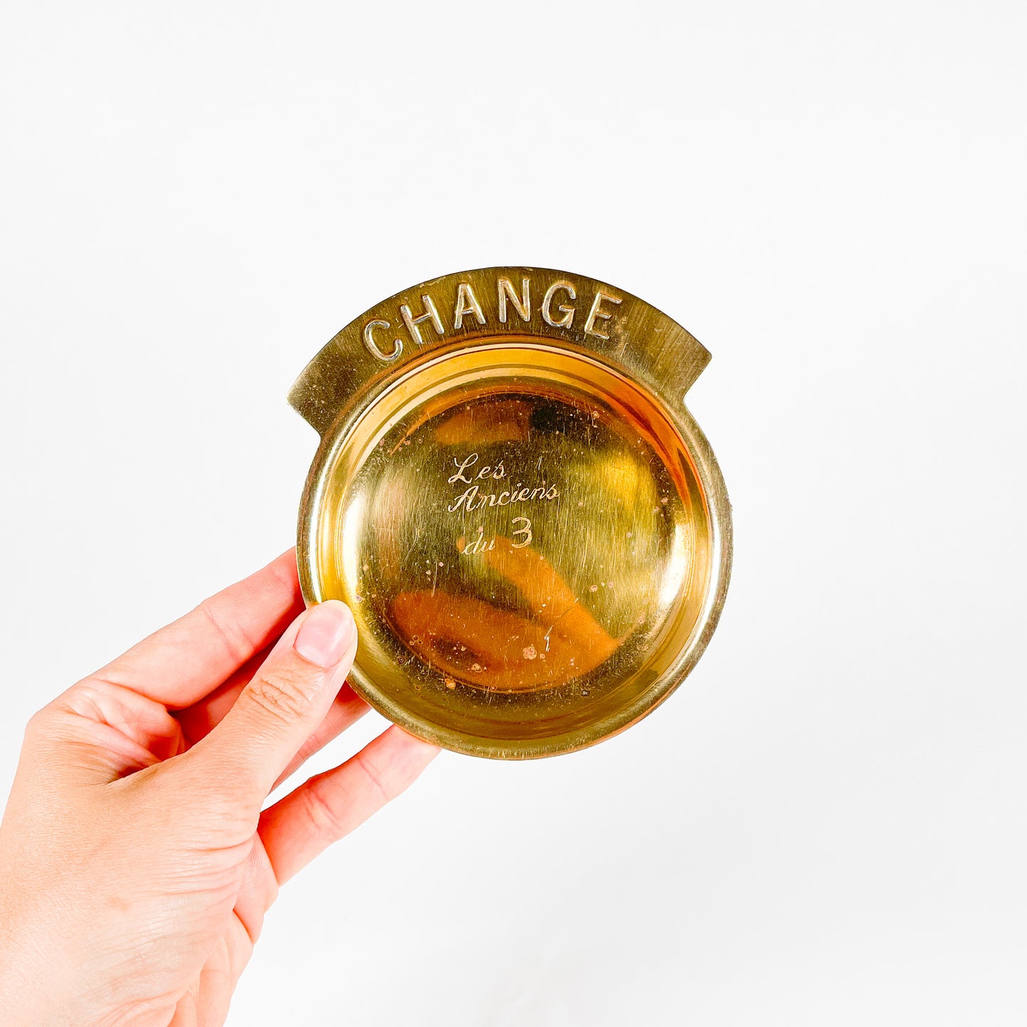 Brass coin dish