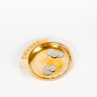 Brass coin dish