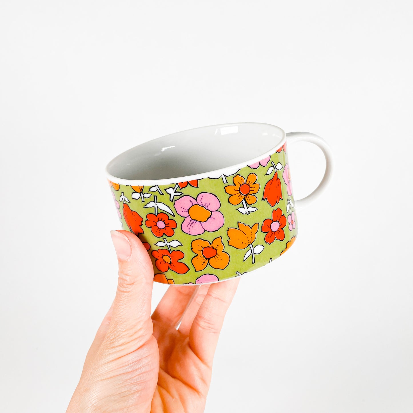 Flowered mug Japan