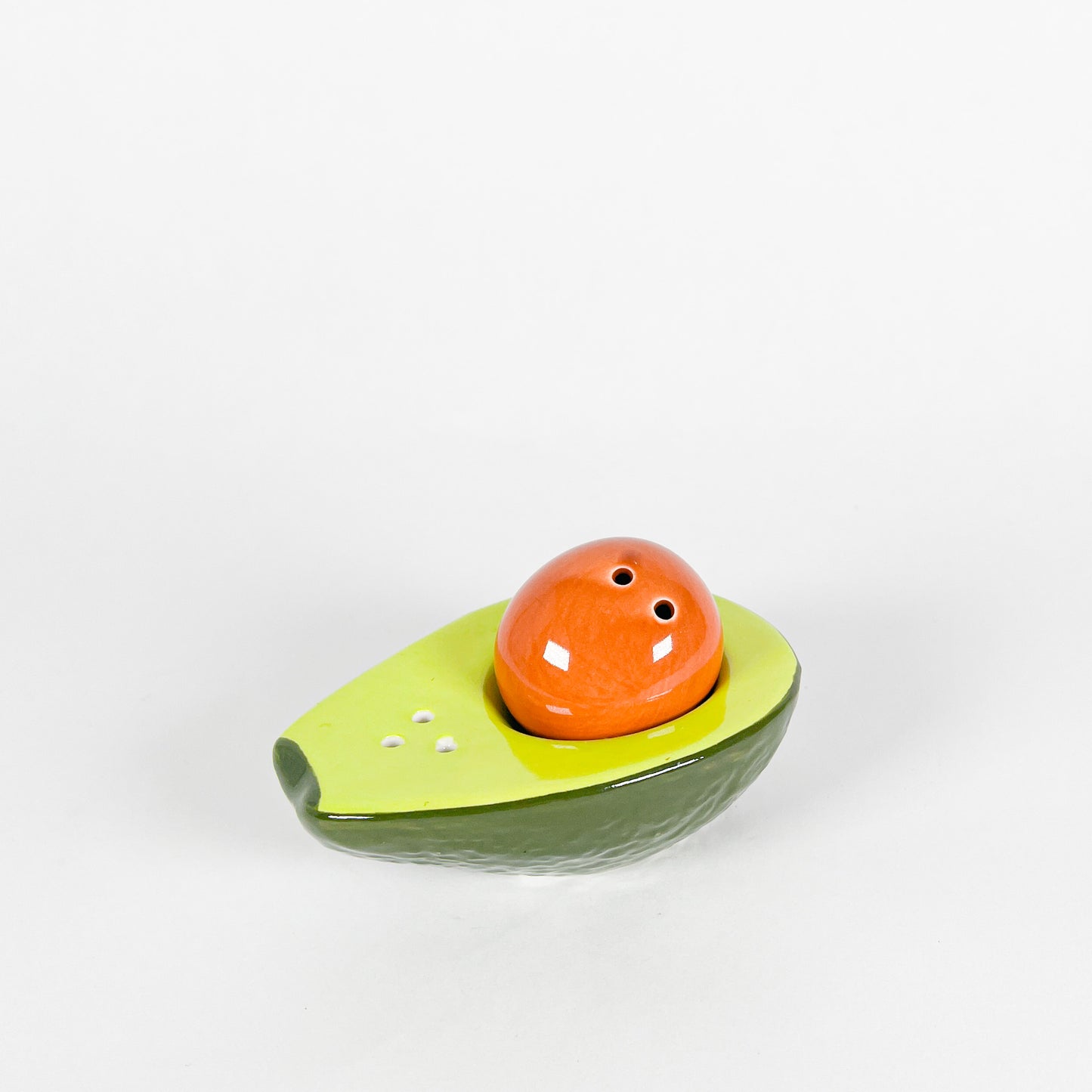 Avocado salt and pepper shaker