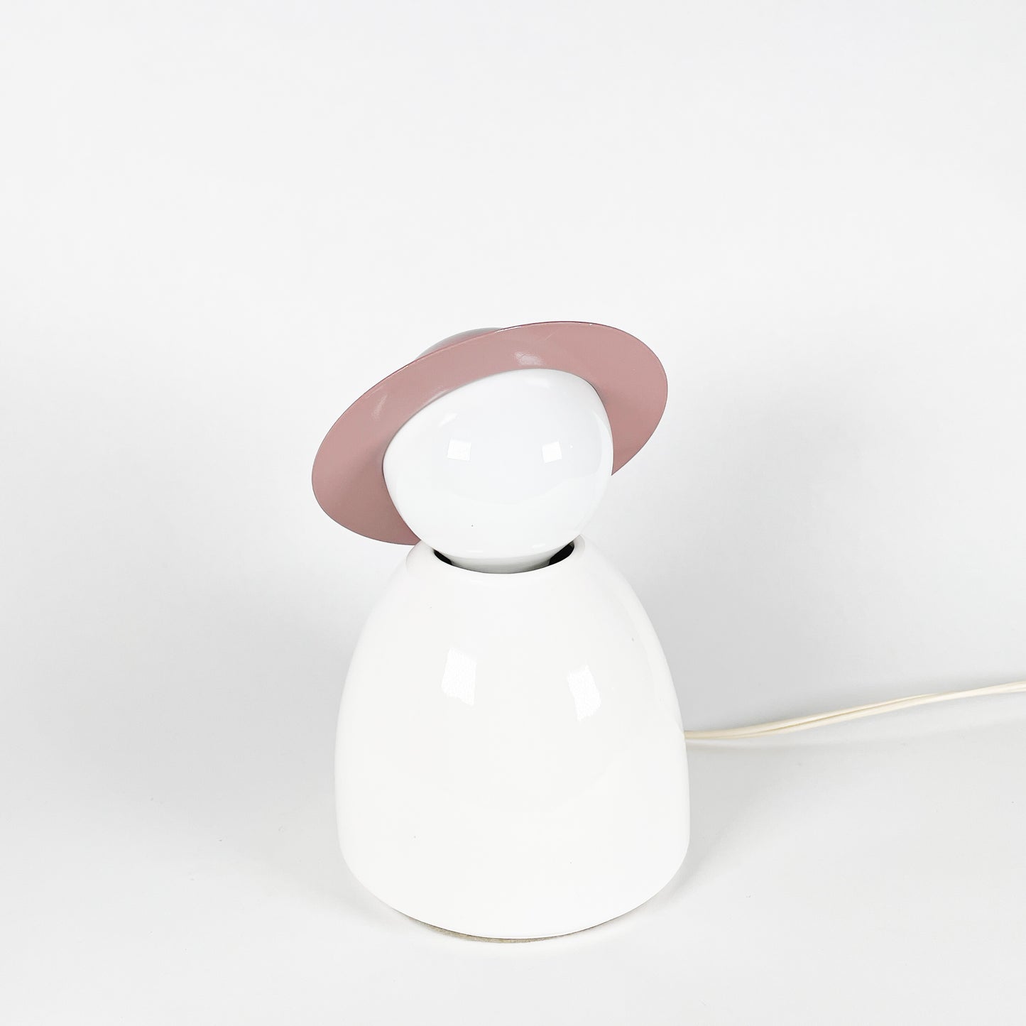 Madam with a hat lamp