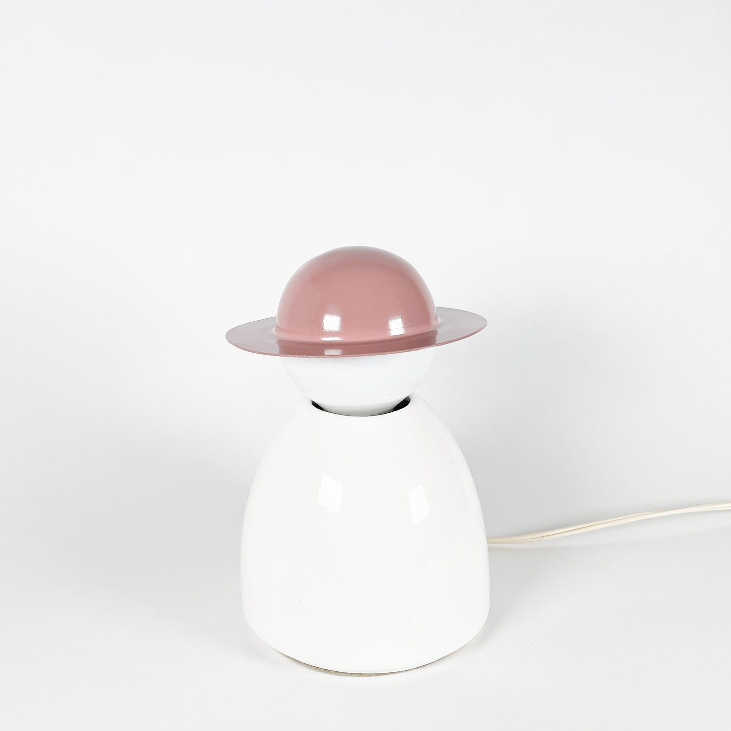 Madam with a hat lamp