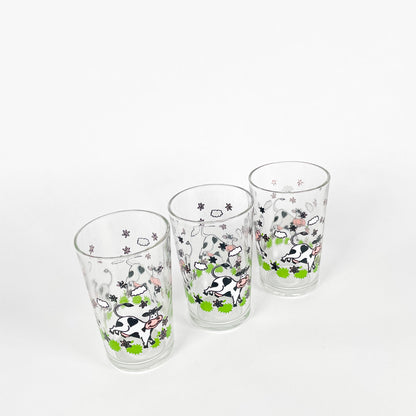 Trio verres vaches