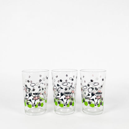 Trio verres vaches