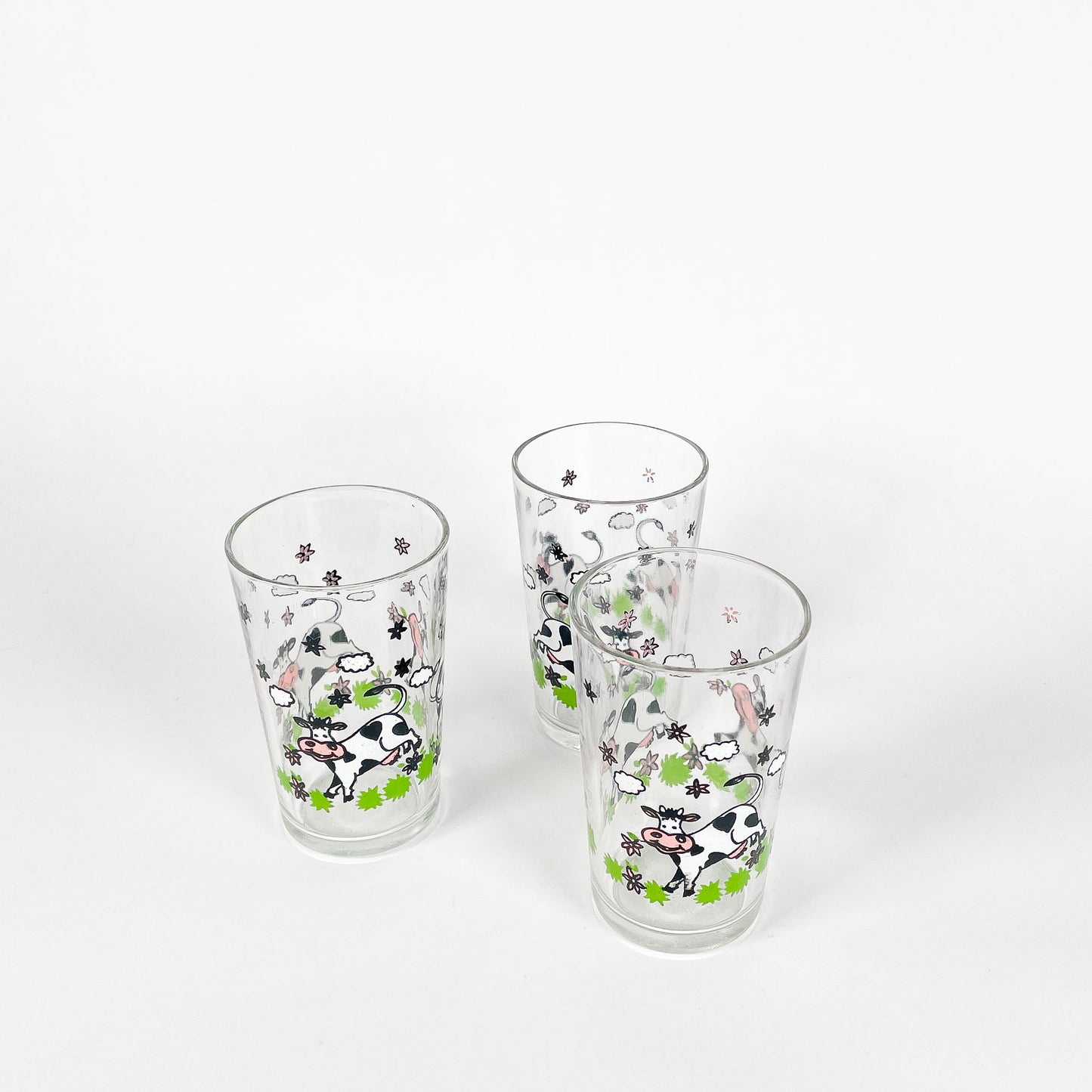 Trio verres vaches