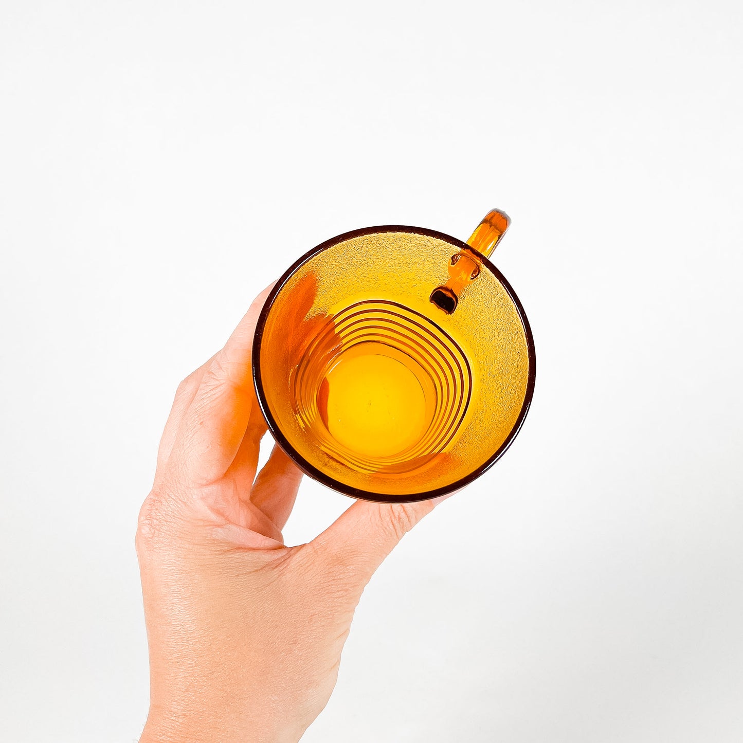 Duralex France amber glass mug