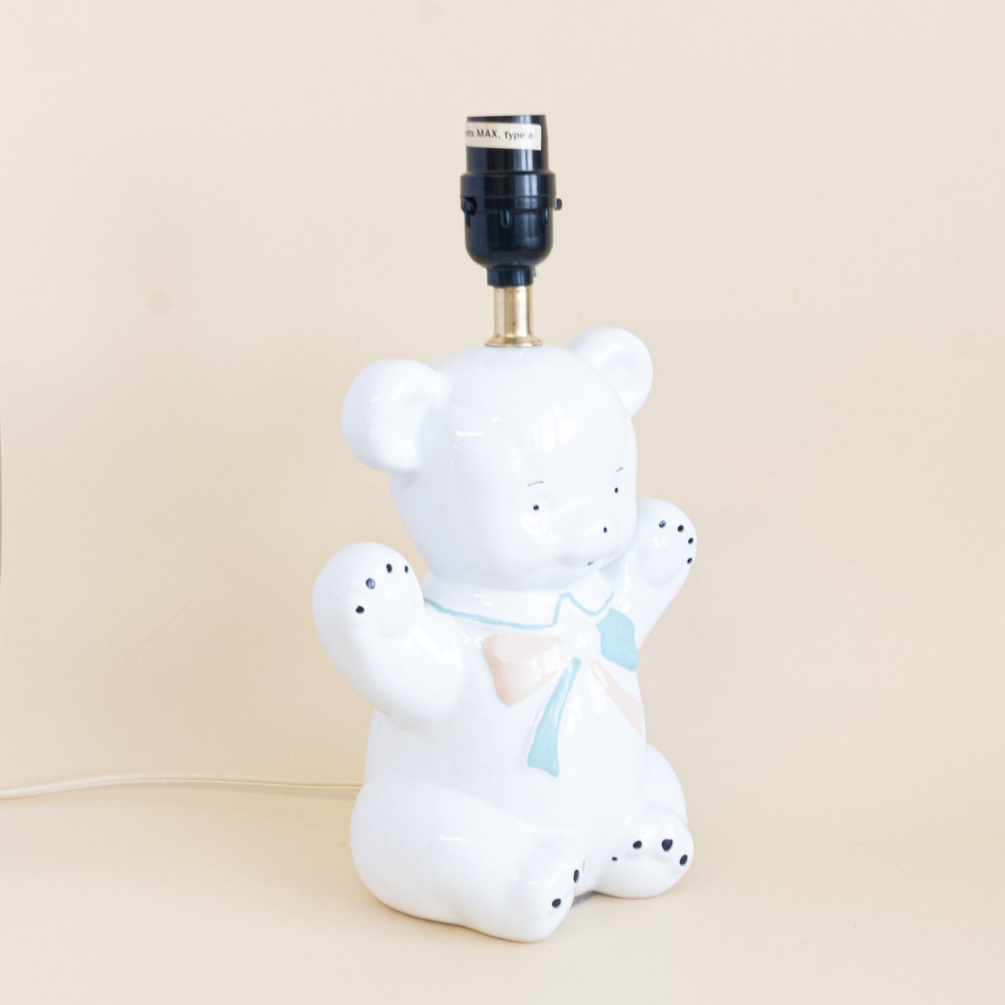 Ceramic teddy bear lamp