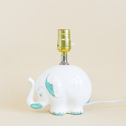 Ceramic elephant lamp