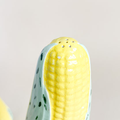 Corn salt and pepper shaker