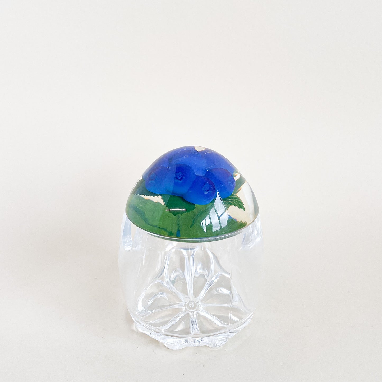 Sucrier en lucite bleuets