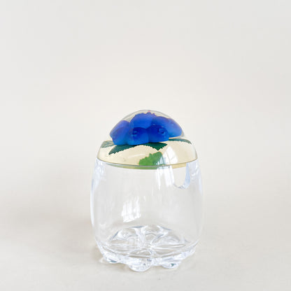 Sucrier en lucite bleuets