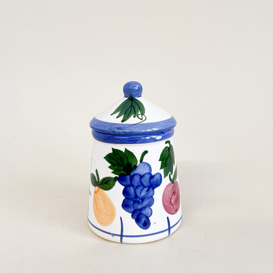 Fruity ceramic sugar bowl