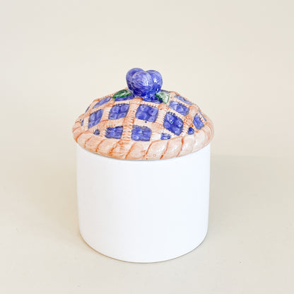 Blueberry pie sugar bowl