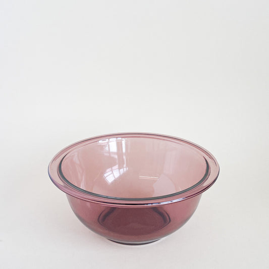 Small purple Pyrex mixing bowl